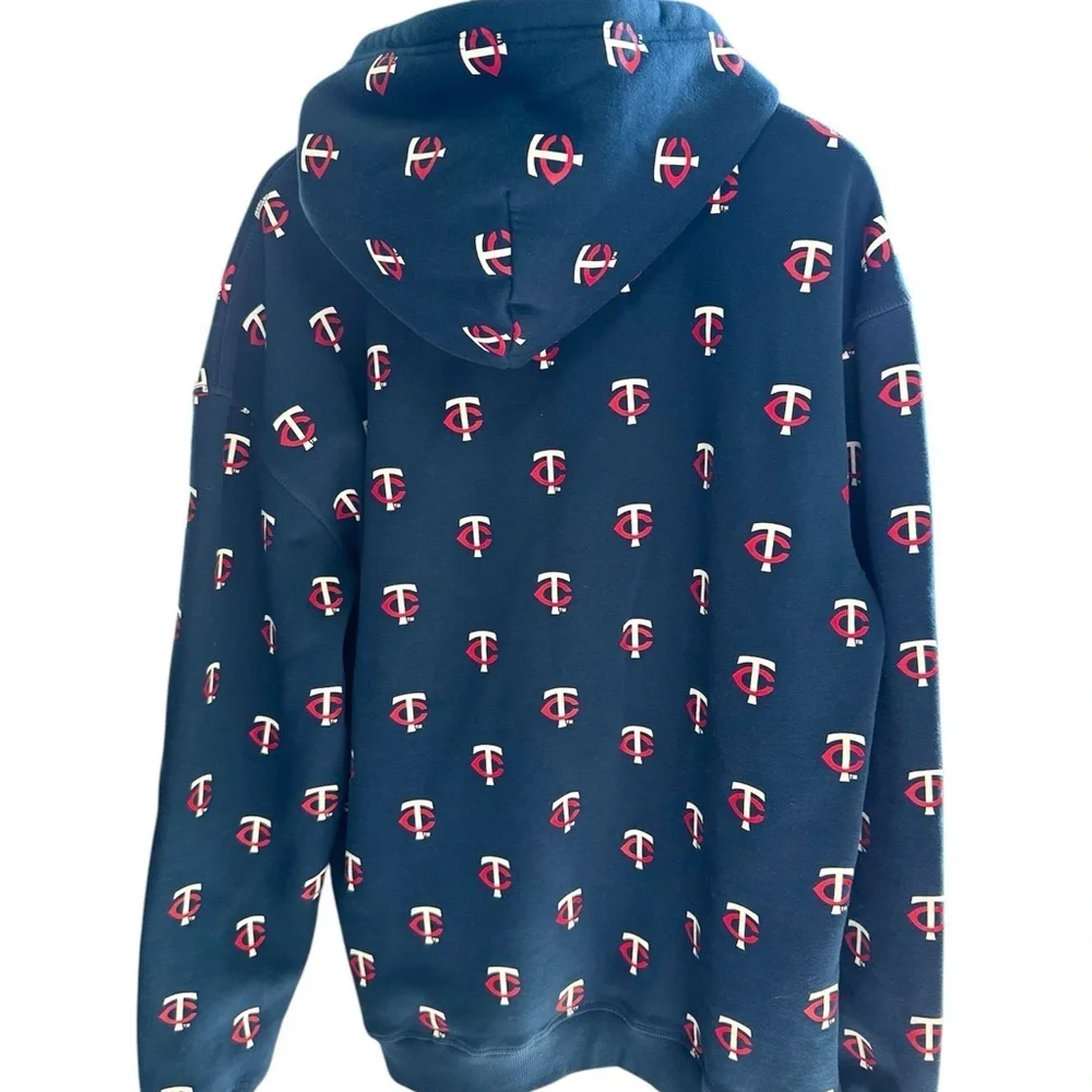 The Wild Collective Minnesota Twins TC Logo Print Hoodie Size L - Picture 3 of 5